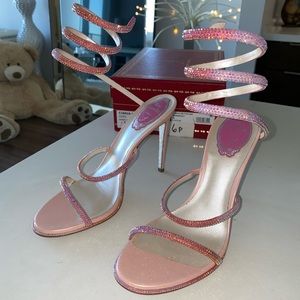 Rene Caovilla Barbie Satin Heels